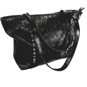 Black Skull Tote NWOT